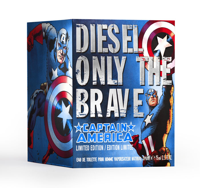 Diesel y Marvel. El perfume del Capitán América. Caja