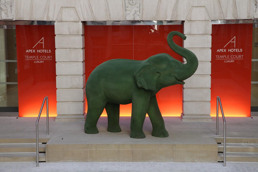 Un elefante en Londres.