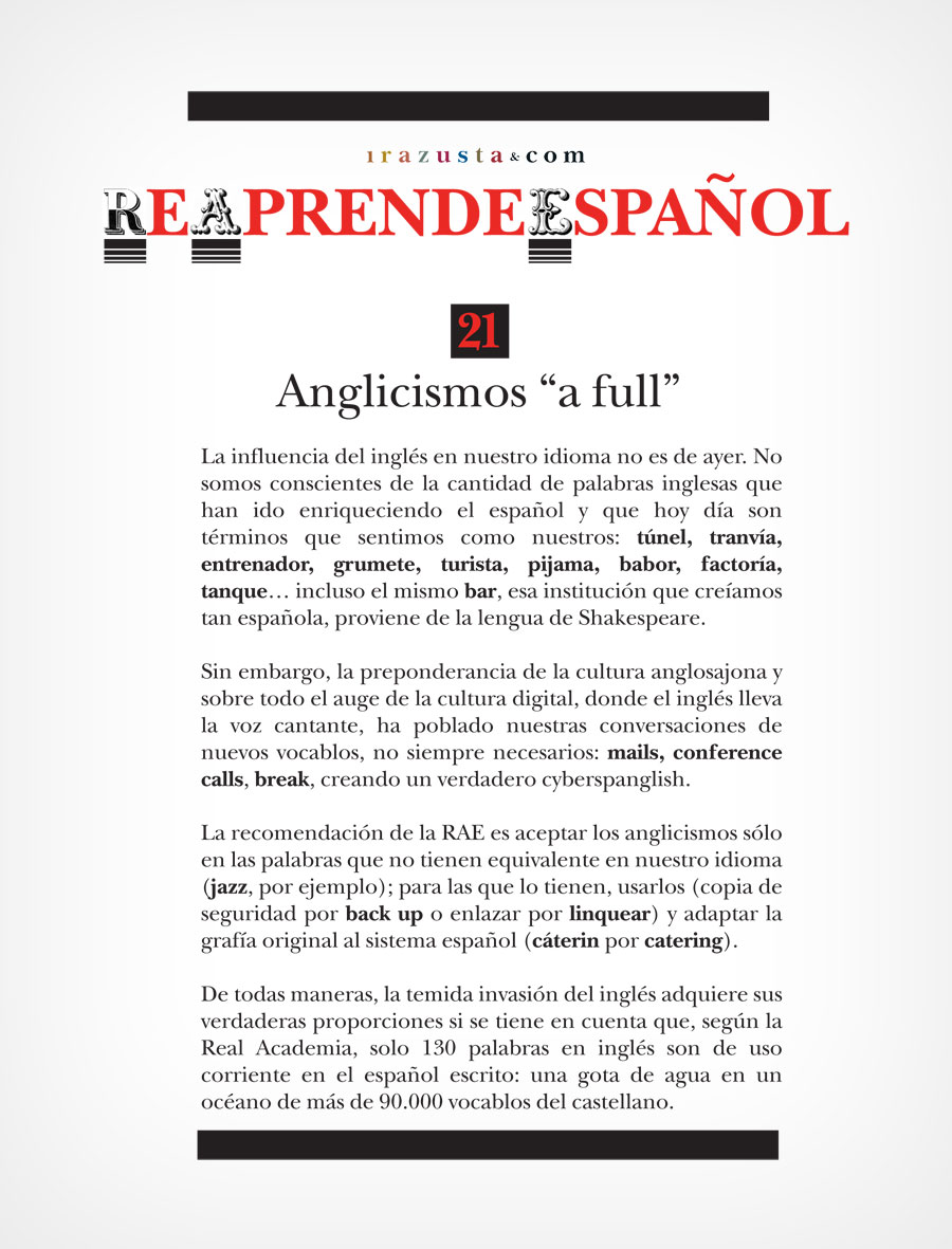 Anglicismos “a full”.