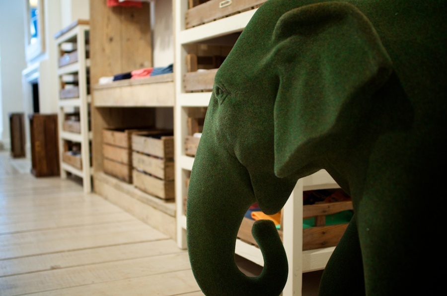 La tienda del elefante verde.