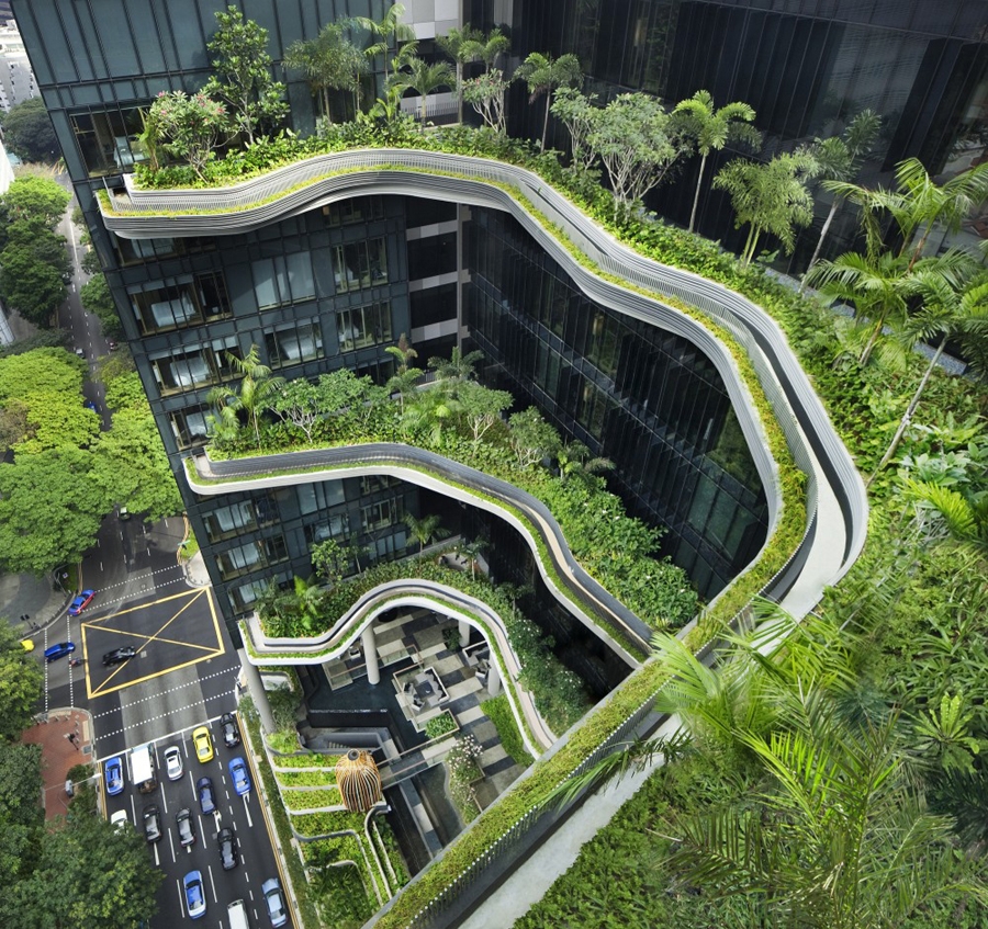 Un jardín en Singapur.