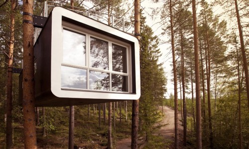 Las habitaciones colgantes de la Laponia sueca.
