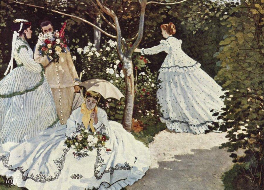 Mujeres en el jardín