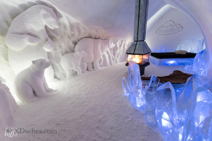 imagen 2 de Hotel Glaze, una cama de hielo en Canadá.