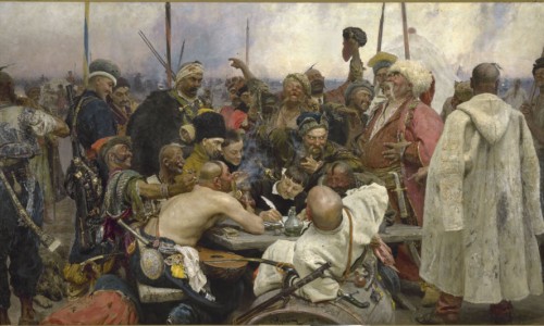 Los cosacos zapórogos replican al Sultán.