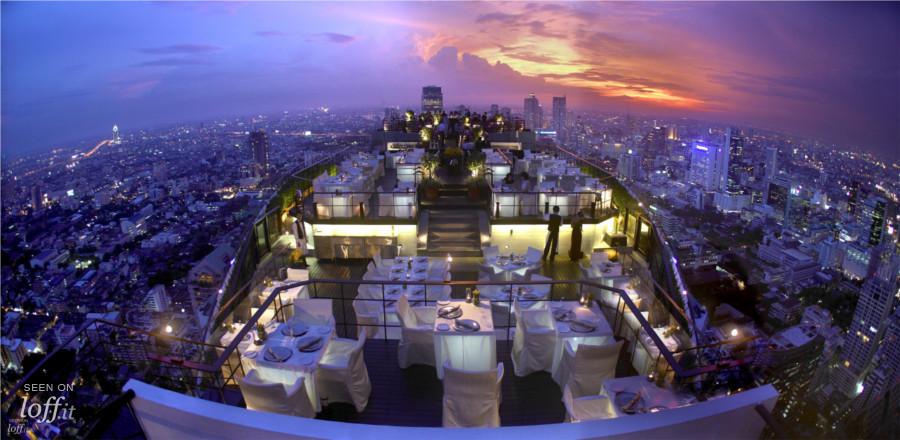 imagen 1 de Un restaurante de Vértigo en el Hotel Banyan Tree de Bangkok.