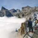 Paseando entre las nubes de Picos de Europa.