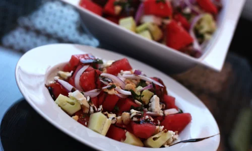 Ensalada de sandía.