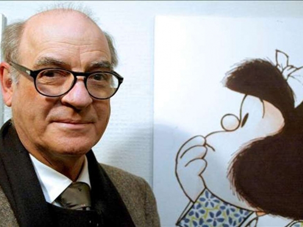 Quino, el padre de Mafalda.