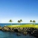 Golf, palmeras y volcanes en Mauna Lani Bay.