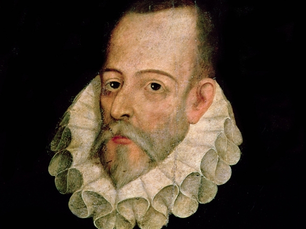 Miguel de Cervantes, Don Quijote, Sancho, el manco de Lepanto y el mejor novelista que en el mundo ha sido.
