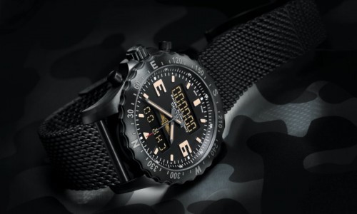 Breitling apuesta todo al negro.