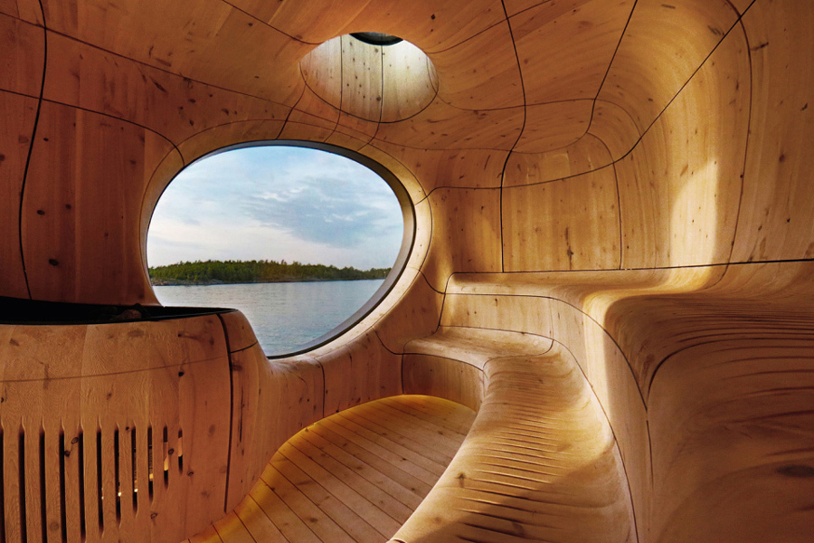 imagen 4 de Atardecer en la sauna del lago Hurón.