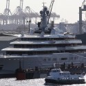 Abramovich repara en secreto su barco en Hamburgo.