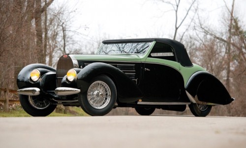 Bugatti Type 57C Aravis Cabriolet para una colección especial.