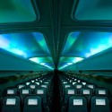Icelandair introduce la aurora boreal en un Boeing 757.