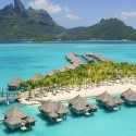 Las cabañas del paraíso están en Bora Bora.