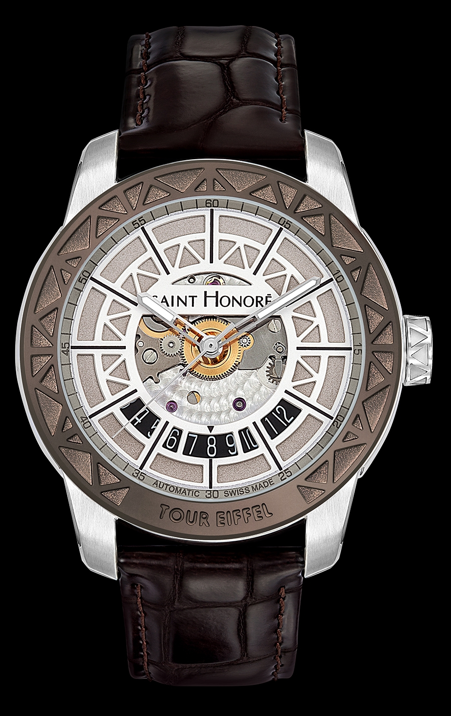 imagen 3 de Saint Honore Tour Eiffel Timepiece, un pedacito de la Torre Eiffel en tu reloj.