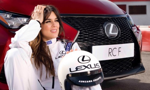 Adriana Ugarte, a la carrera con Lexus.