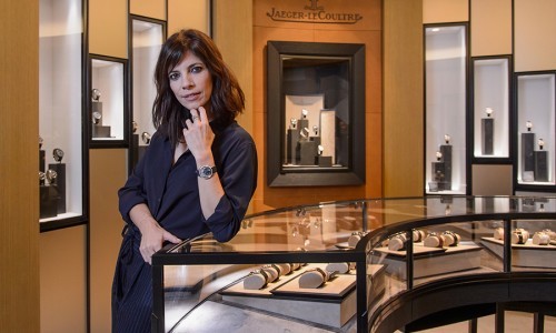 Maribel Verdú amadrina la nueva boutique de Jaeger-LeCoultre en Madrid.