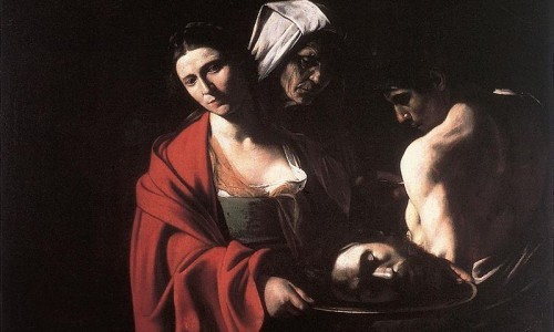 Salomé con la cabeza de Juan el Bautista. Caravaggio.