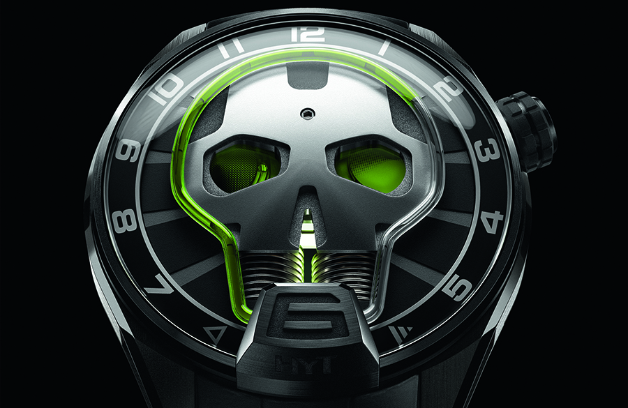 imagen 1 de Skull Green Eye, el reloj que te mira. Lo firma HYT.