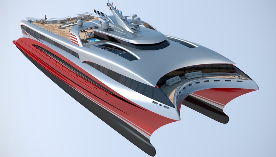 imagen 4 de 85m ModCat Yacht, el catamarán más innovador.