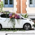 Peugeot 108 Flower Market, arte floral en plena calle.