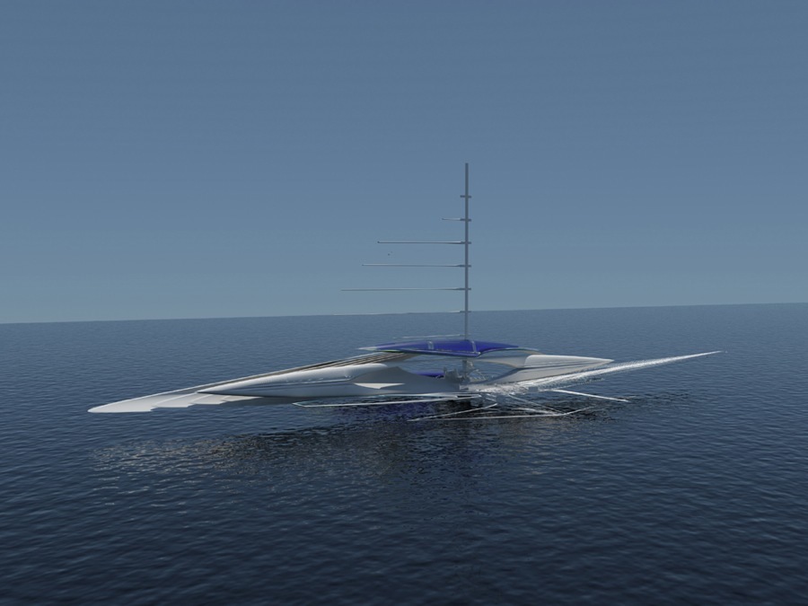 imagen 5 de El trimarán solar más vanguardista del mundo.