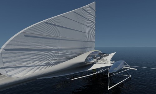 El trimarán solar más vanguardista del mundo.