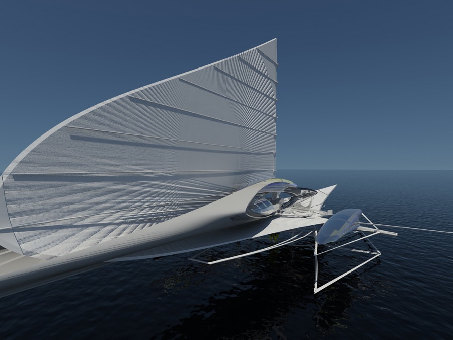 imagen 2 de El trimarán solar más vanguardista del mundo.