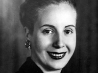 imagen de Evita Perón, la primera dama.