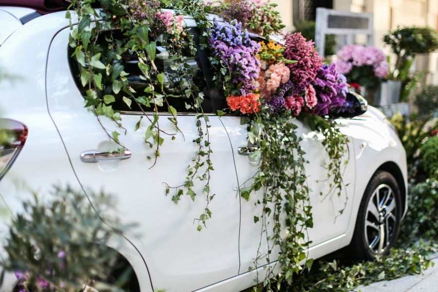 imagen 1 de Peugeot 108 Flower Market, arte floral en plena calle.