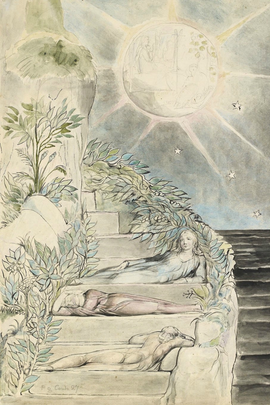 imagen 11 de La Divina Comedia según William Blake.