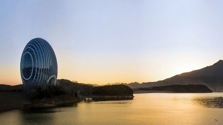 imagen 5 de Sunrise Kempinski, excentricidad arquitectónica junto al lago Yanqi.