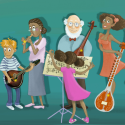 Los curiosos instrumentos musicales de La familia Doray.