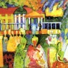 La dama del miriñaque (1909). Wassily Kandinsky.