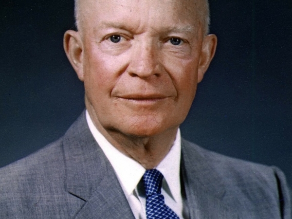 Dwight D. Eisenhower, militar y trigésimo cuarto presidente de Estados Unidos.
