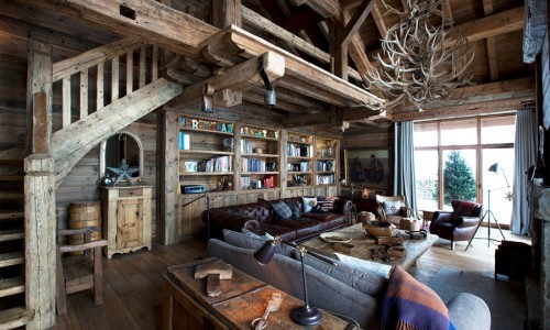 Un lodge de lujo único en los Alpes franceses.