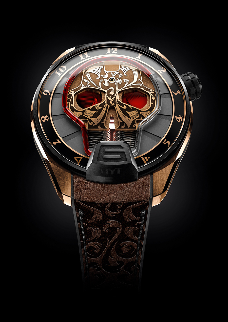 imagen 2 de Tatuajes maoríes en el reloj Skull de HYT.