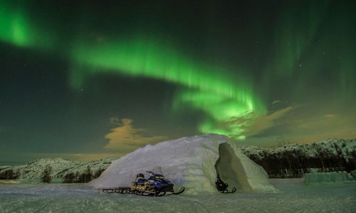 Un hotel de hielo y nieve en el confín de Noruega.