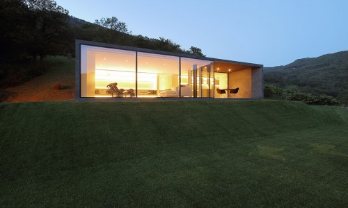 Una casa de madera en Suiza.