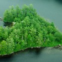 A la venta esta isla en forma de corazón en Canadá.
