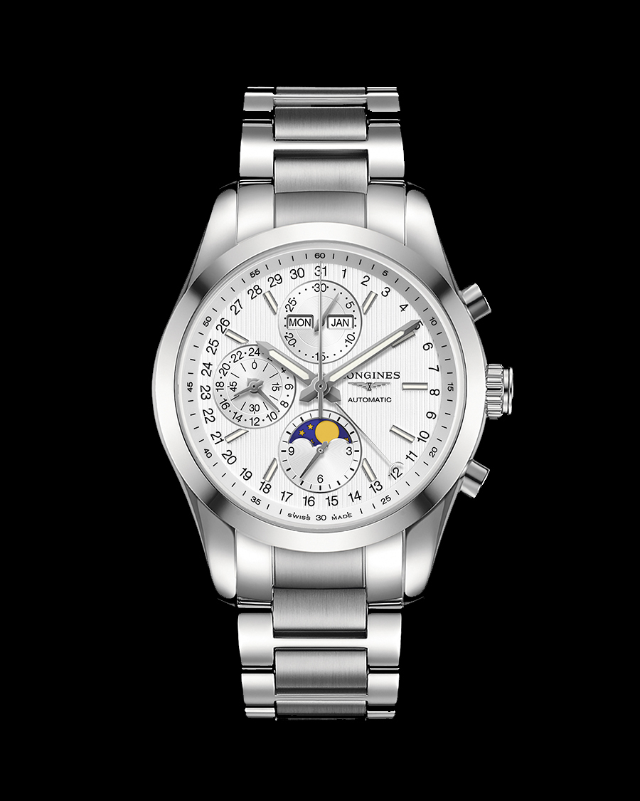 imagen 2 de Longines refleja la luna en el Conquest Classic Moonphase.