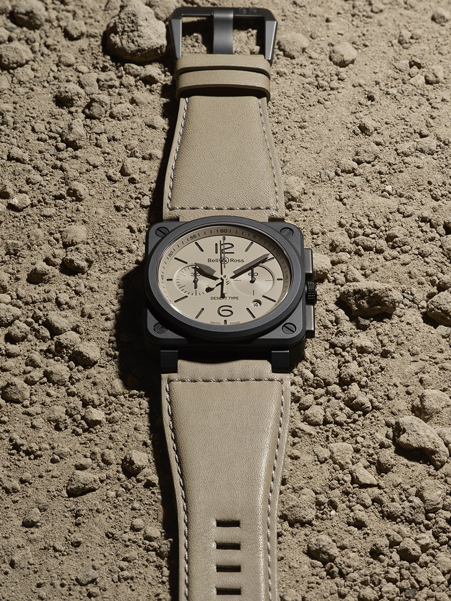 imagen 1 de Un reloj Bell & Ross del color de la arena.