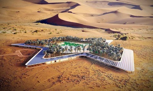 El resort más ecológico del mundo será un oasis.