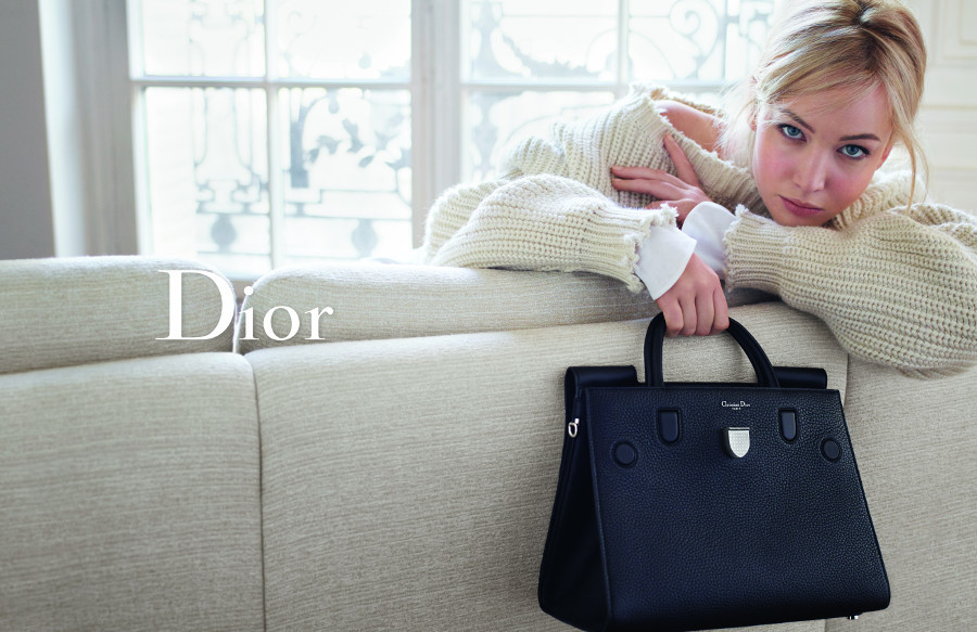 imagen 2 de Jennifer Lawrence, imagen de la colección de bolsos de Dior para 2016.
