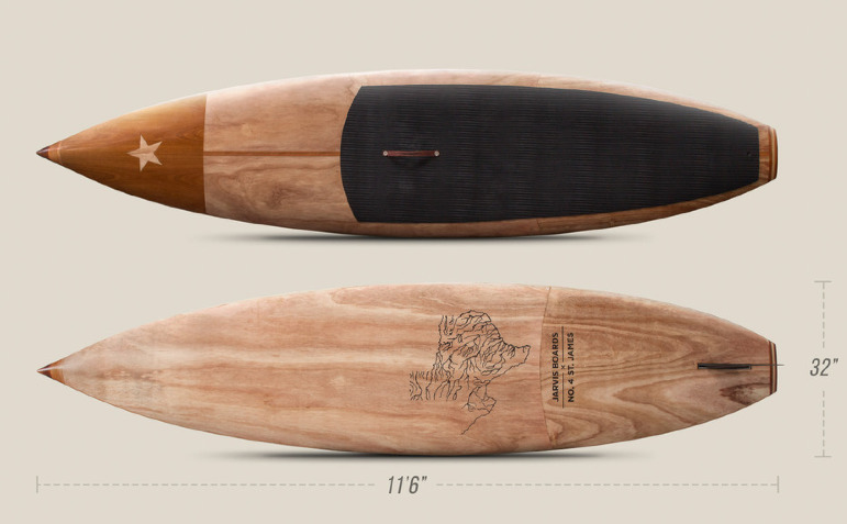 imagen 10 de Una tabla de madera de cerezo, cedro y abeto, para amantes del paddel surf.