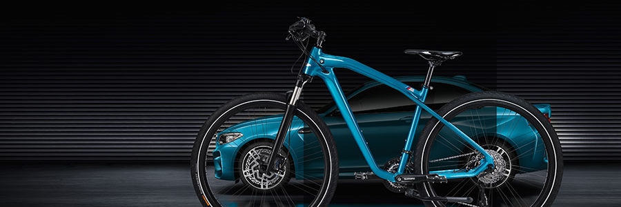 Una bicicleta a juego con el nuevo BMW Coupe M2.