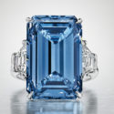 El mayor diamante azul nunca subastado cuesta más de 58 millones de dólares.